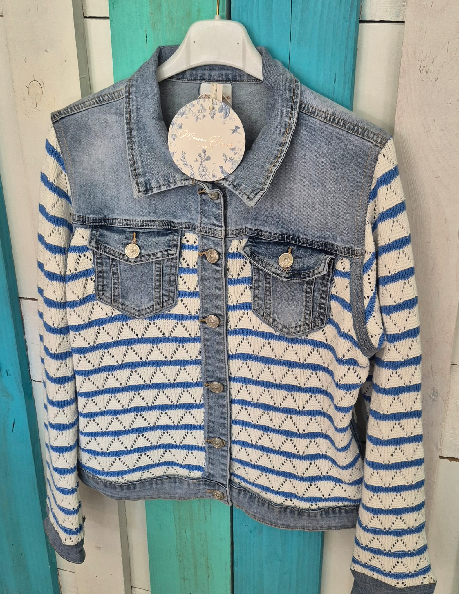 VESTE JEAN TRICOT