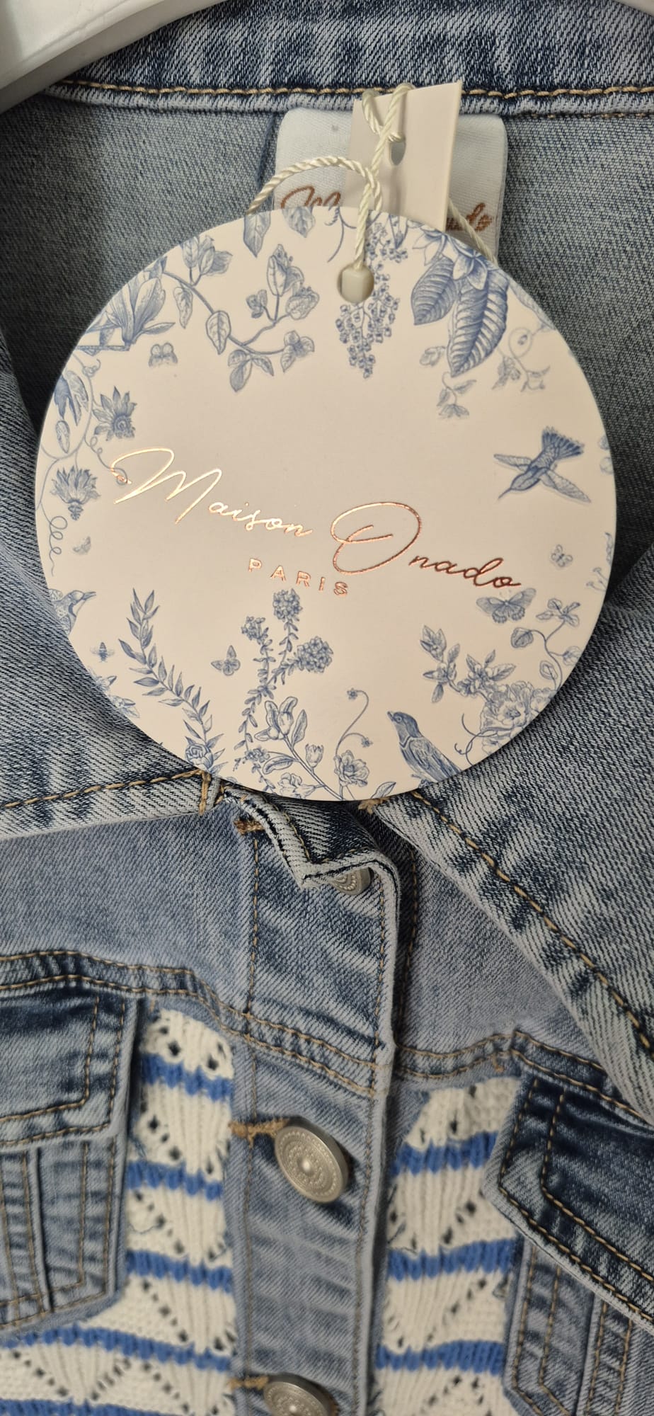 VESTE JEAN TRICOT
