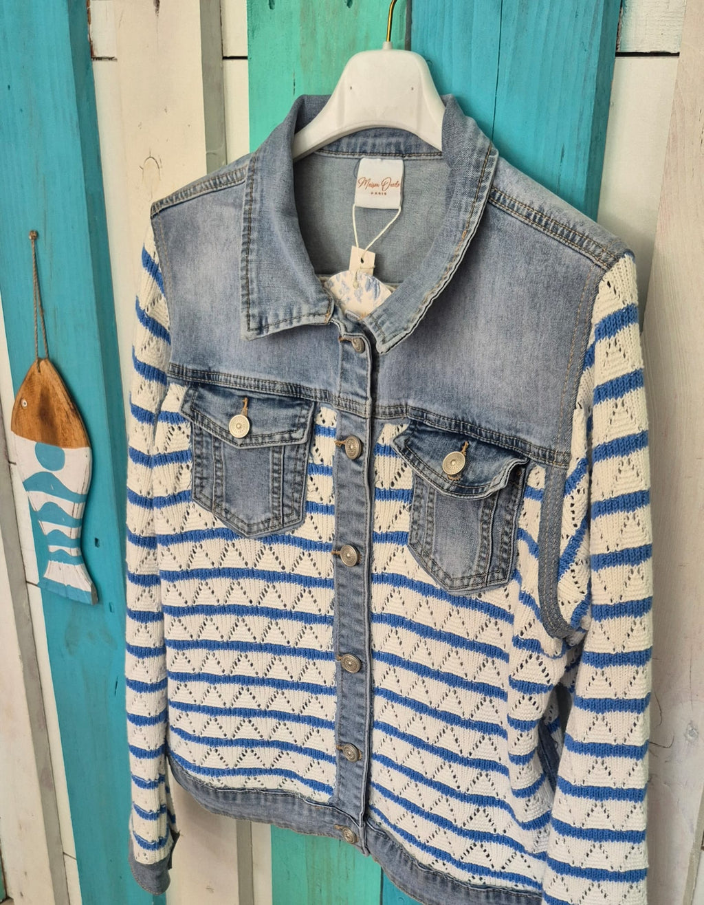 VESTE JEAN TRICOT