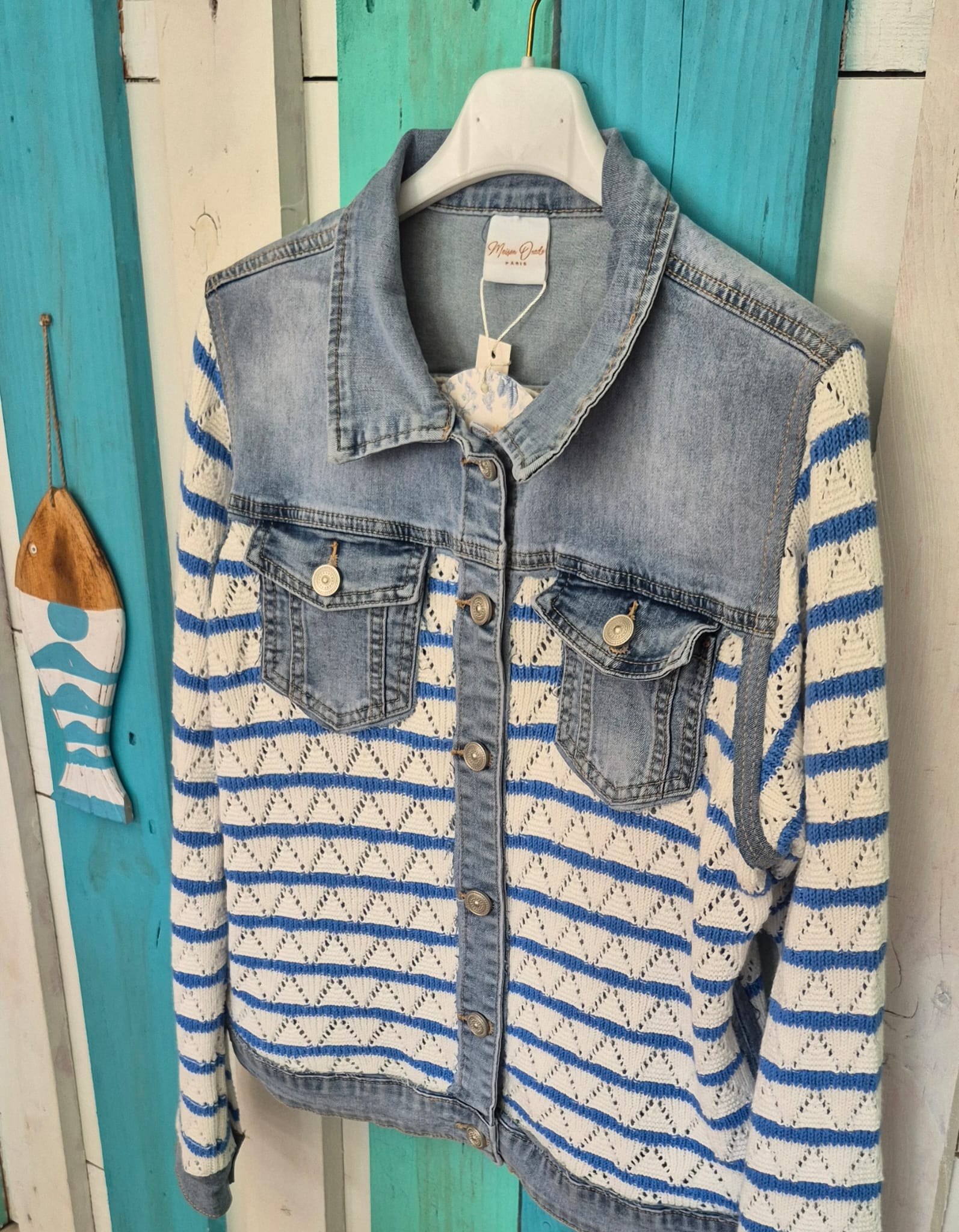 VESTE JEAN TRICOT