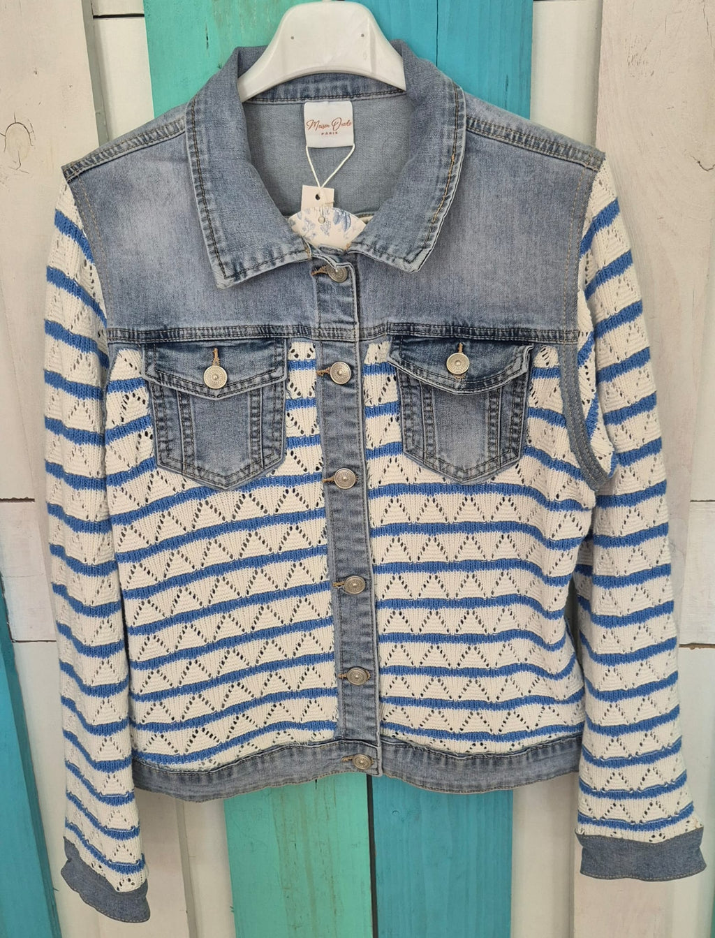 VESTE JEAN TRICOT